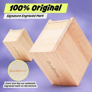 original spider prank box – wooden prank toy & jump scare prank gift with hidden gift card compartment, realistic jumping spider surprise, funny gag toy for kids, adults, parties & office fun